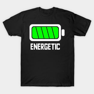 ENERGETIC - Lvl 6 - Battery series - Tired level - E1b T-Shirt